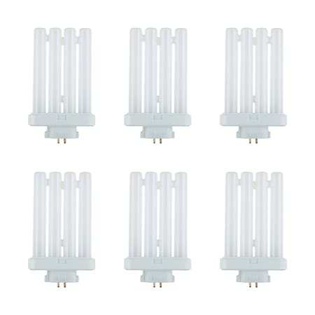 Sunlite FML27/65K Quad Tube Plg-In Cmpct Flrscnt Lmp, FML, 27W, 1500 Lumens, 6500K, 4-Pin GX10q4, 120V, 6PK 41760-NS